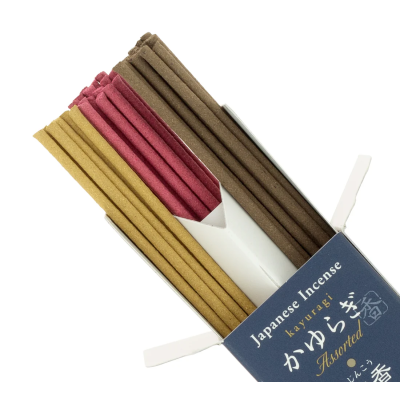 Incenso Japonês Kayuragi: 3 Fragrâncias